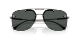 Medusa Rimless Aviator Sunglasses – Gunmetal with Dark Grey Lenses