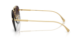 Medusa Rimless Aviator Sunglasses – Gold with Brown Gradient Lenses