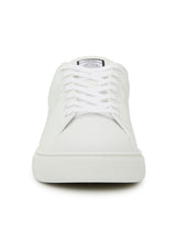 Versace White Leopard Trim Greca Sneakers