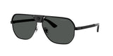 Medusa Bridge Aviator Sunglasses – Black with Grey Lenses