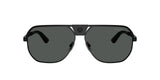 Medusa Bridge Aviator Sunglasses – Black with Grey Lenses