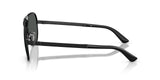 Medusa Bridge Aviator Sunglasses – Black with Grey Lenses