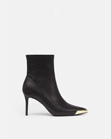 Scarlett Boots in Black with Gold Toe