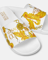 Shelly Chain Couture Women’s Slides in White