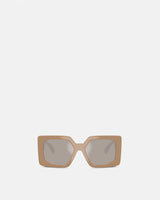 Beige Biggie Medusa Maxi Sunglasses