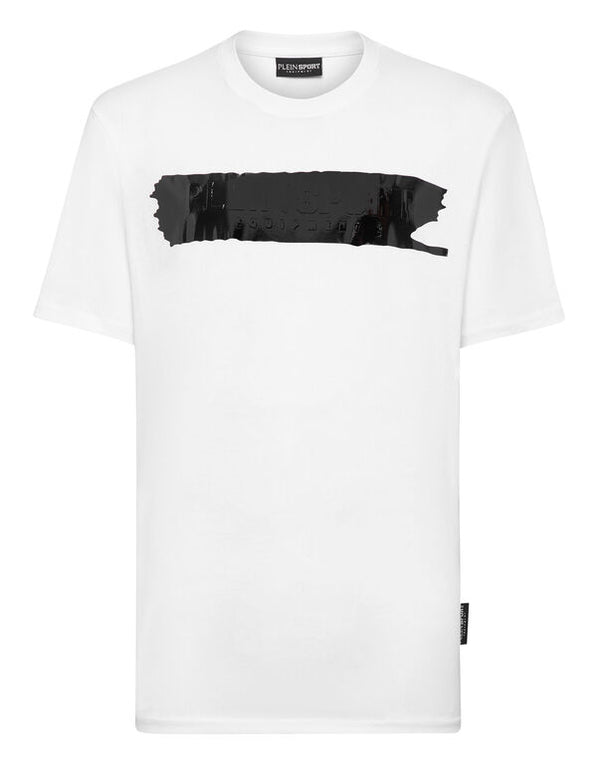 T-shirt Round Neck SS Black Brush