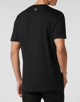 Black T-shirt Round Neck SS Skull Print