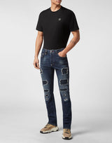 Deep Ocean Blue Denim Trousers