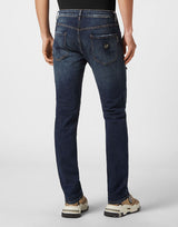 Deep Ocean Blue Denim Trousers