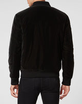 Black Nylon Bomber Jacket