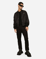 DG Black Plaque Wool Polo