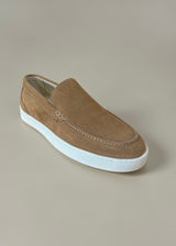 Allebasi Suede Sneaker Loafers in Sigarro