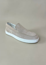 Allebasi Suede Sneaker Loafers in Sand