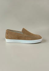 Allebasi Suede Sneaker Loafers in Sigarro