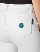 Denim Jeggings White