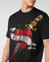 Black T-Shirt with Rhinestones