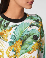 Leaf Print Sweatshirt LS