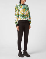 Leaf Print Sweatshirt LS