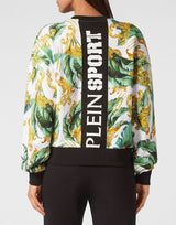 Leaf Print Sweatshirt LS