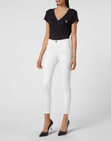 Denim Jeggings White