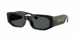 Geometric Rectangle Sunglasses in Black