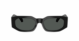 Geometric Rectangle Sunglasses in Black