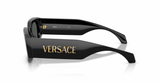 Geometric Rectangle Sunglasses in Black