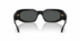 Geometric Rectangle Sunglasses in Black