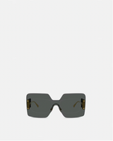 Damier Plaque Squared Shield Sunglasses