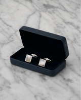 Eton Mother-of-Pearl Cufflinks in Silver