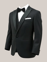 Allebasi Black Peak Lapel Dinner Suit