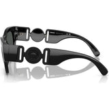 Black on Black Square Biggie Sunglasses