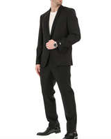 Black Dinner Suit with Sheen Shawl Lapel
