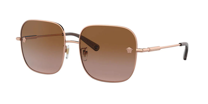 Rose Gold Sunglass with Brown Gradient