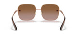 Rose Gold Sunglass with Brown Gradient