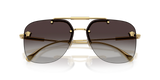Medusa Rimless Aviator Sunglasses – Gold with Brown Gradient Lenses
