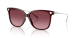 Medusa Square Sunglasses – Burgundy with Dark Violet Gradient Lenses