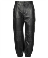 Black KL Leather Pants