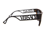 Tortoise Shell Versace Logo Sunglasses