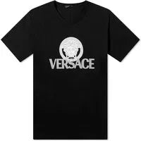 Medusa Print Logo T-Shirt in Black
