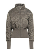 Khaki Cropped Puffer Jacket