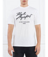 KL White T-Shirt with Embroidery