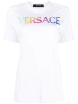 Versace Women's Multicolour Logo T-Shirt