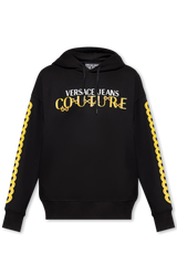 Chain Couture Hoodie in Black