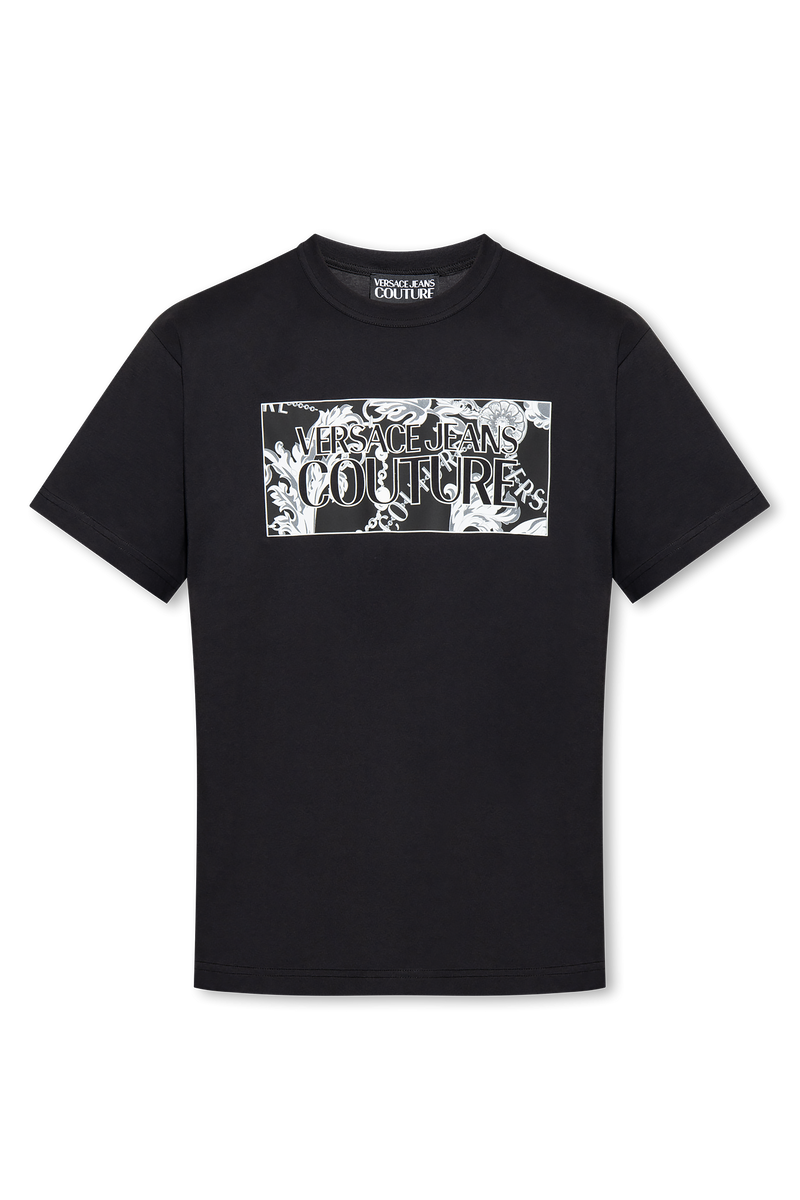 Black/White Logo Couture Print T-Shirt