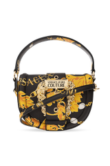 Black and Gold Chain Couture Shoulder Bag