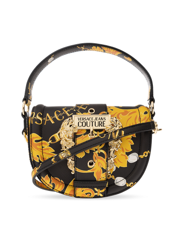 Black and Gold Chain Couture Shoulder Bag