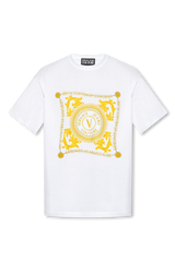 Baroque Square Logo T-Shirt in White