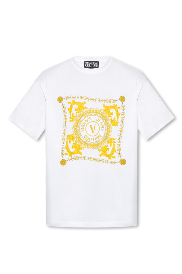 Baroque Square Logo T-Shirt in White