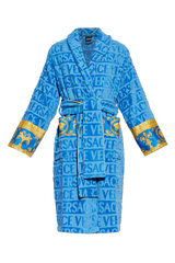 I Love ♡ Baroque Bathrobe - Blue